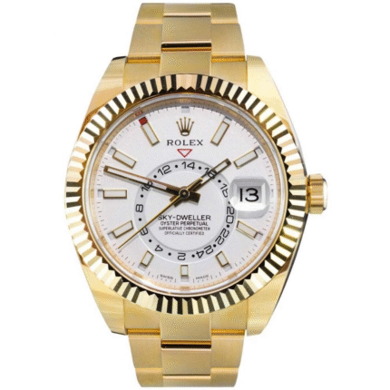 Rolex Sky-Dweller – 18ct Yellow Gold, White Dial